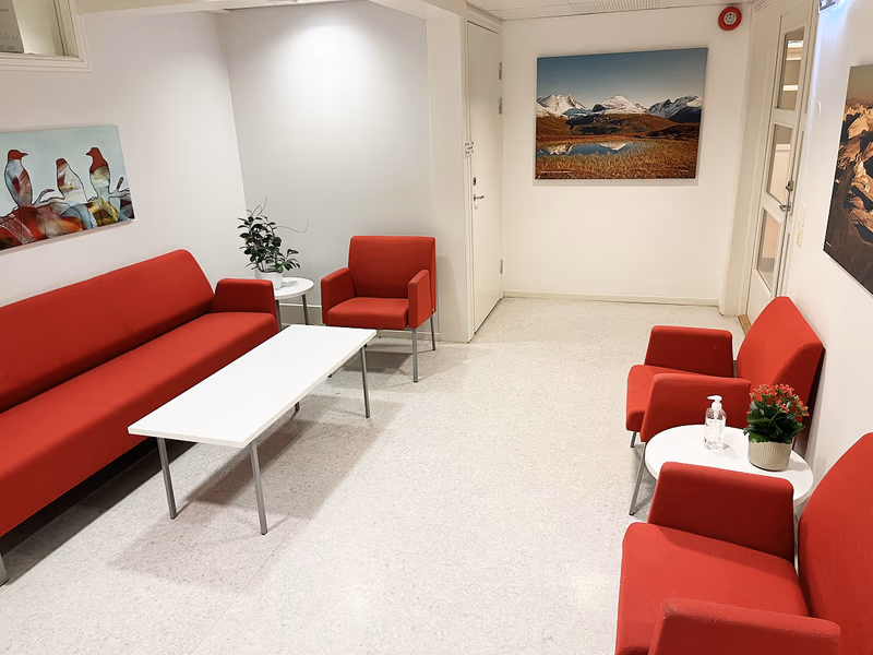 Venterom hos Tannlegene Aasnæs